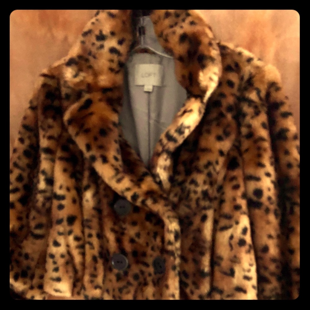 Cropped faux fur coat/ FREE GIFT WITH PURCHASE